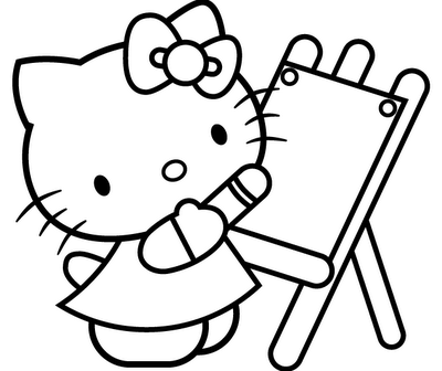 Disegni Hello Kitty Da Colorare Per Bambini
