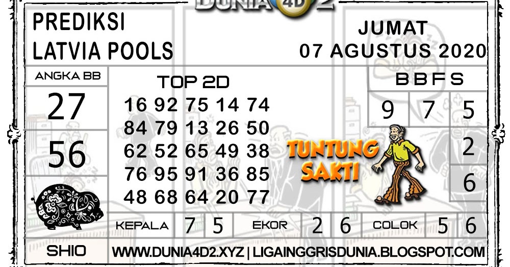 Prediksi Togel LATVIA DUNIA4D2 07 AGUSTUS 2020