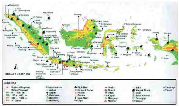 Peta Persebaran Tambang