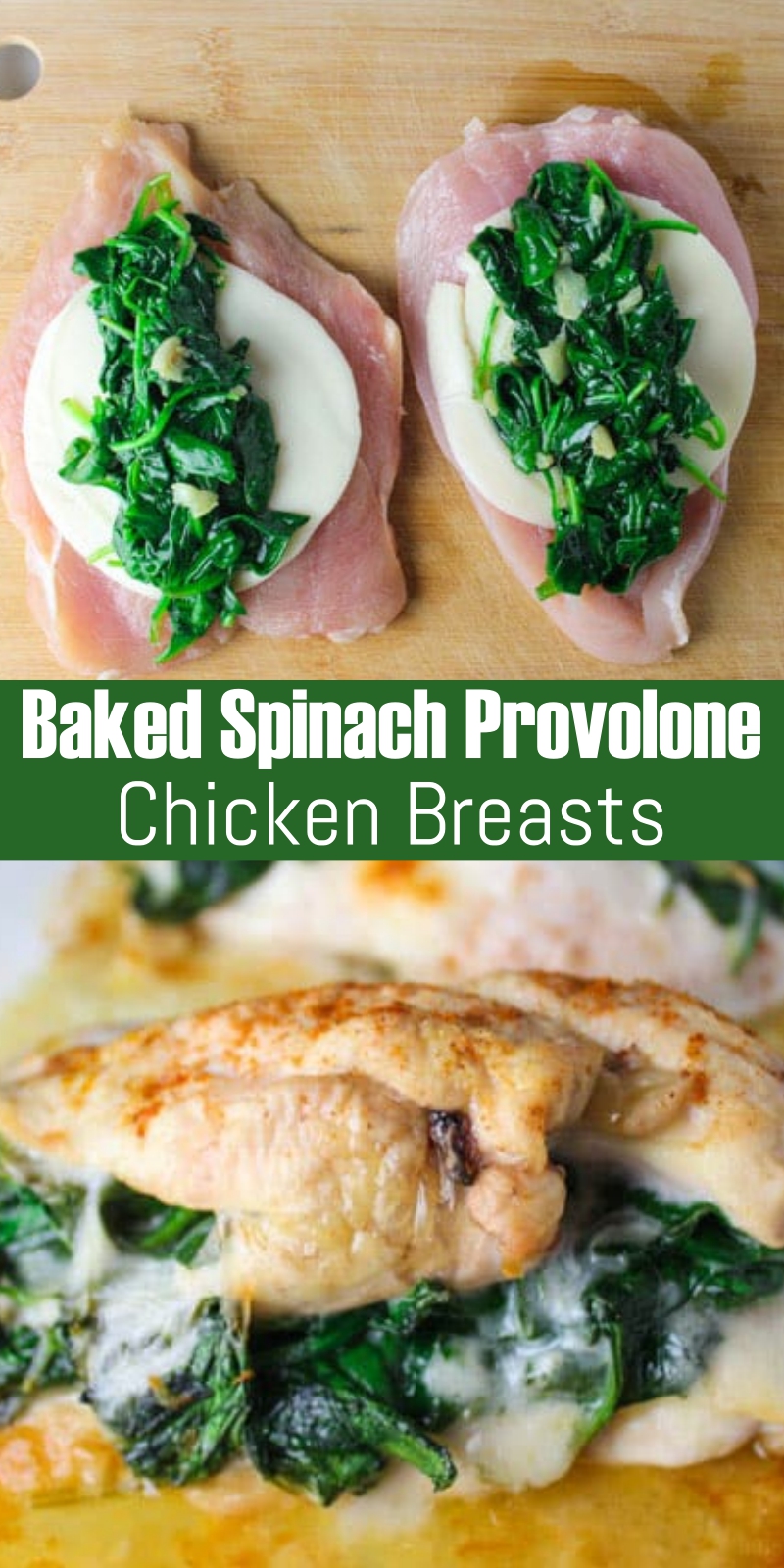 Baked Spinach Provolone Chicken Breasts Girls Dishes