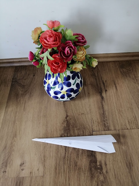Vliegtuig vouwen van papier