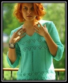 letnii pulover spicami