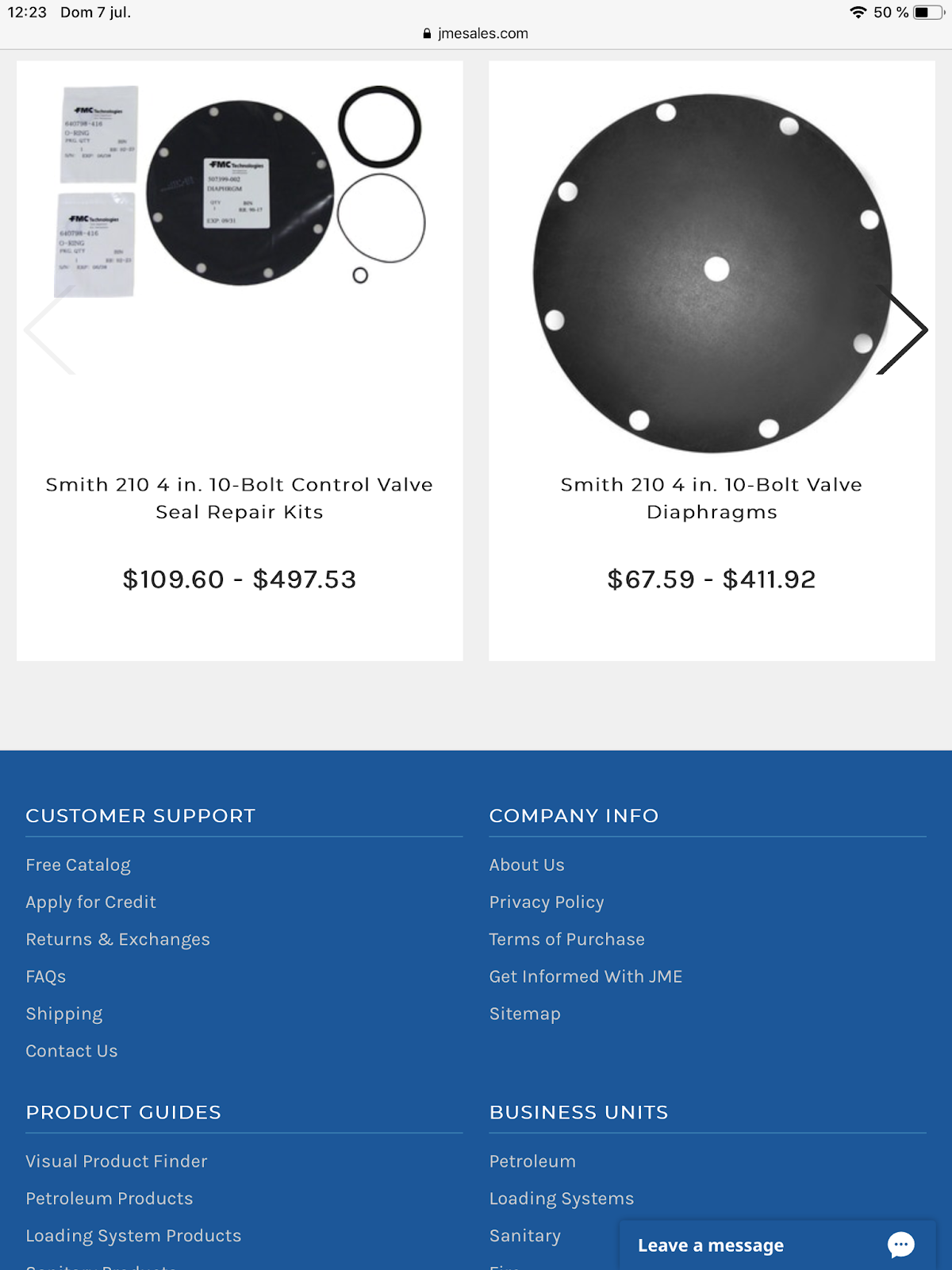 Valve control FMC spare parts price