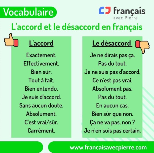 Le blog de FLE de madame Lourido Exprimer son opinion, l'accord et le