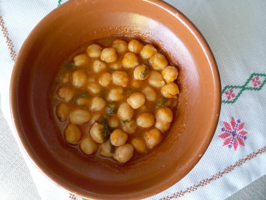Potaje de garbanzos con espinacas