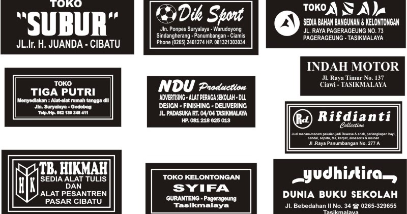 Download Kumpulan Contoh Stempel Toko Format CDR KARYAKU
