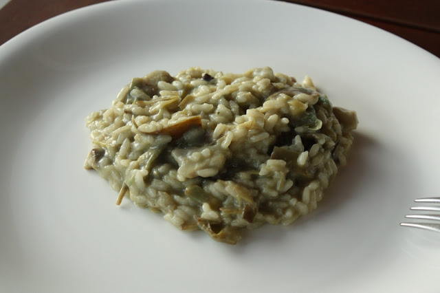 risotto ai carciofi e sotto con i controlli!