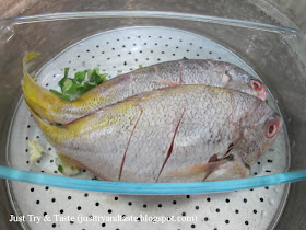 Resep Tim Ikan Dengan Sawi Asin & Paprika JTT