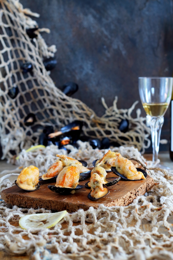  Mejillones en escabeche en tempura