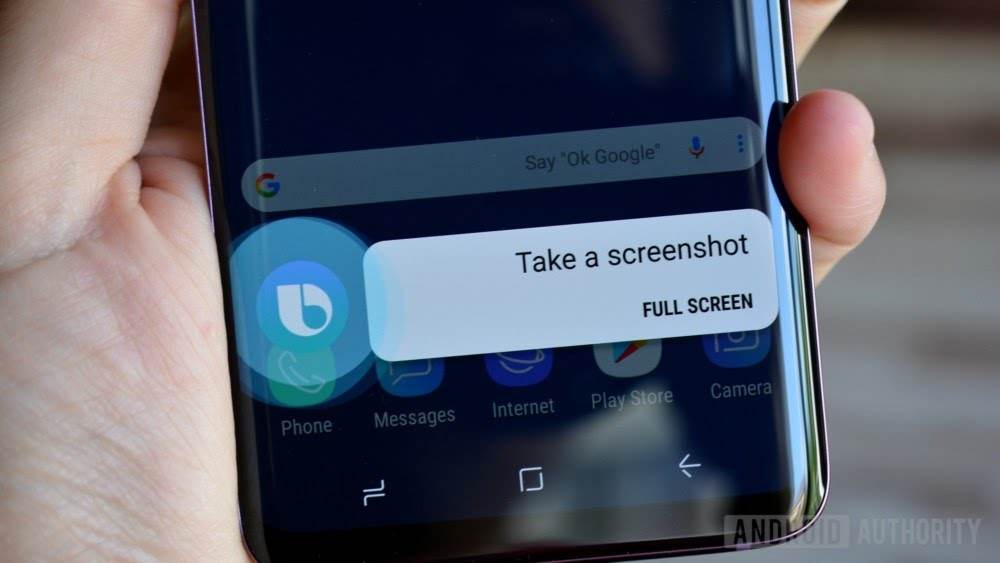 How to take a screenshot on Samsung Galaxy S8, S9 and Note 9