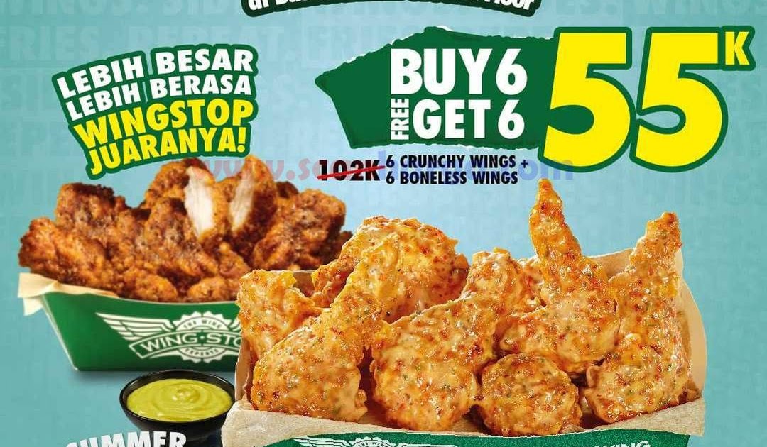 Wingstop Bassura City Mall Opening Promo Beli 6 Gratis 6 scanharga
