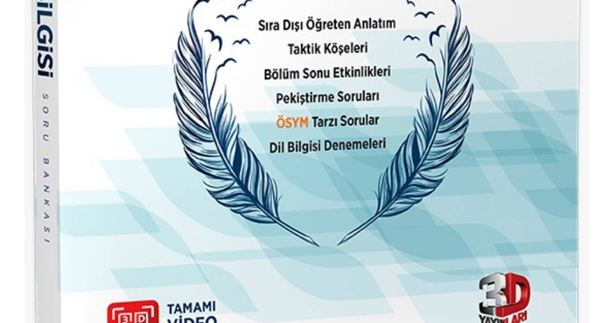3D Yayınları - TYT Türkçe - Dil Bilgisi Soru Bankası