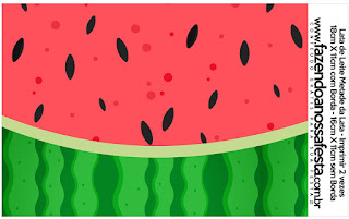 Watermelon Heart: Free Printable Candy Bar Labels.