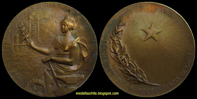 Exposición Nacional Industrial 1910 medalla numismatica moneda