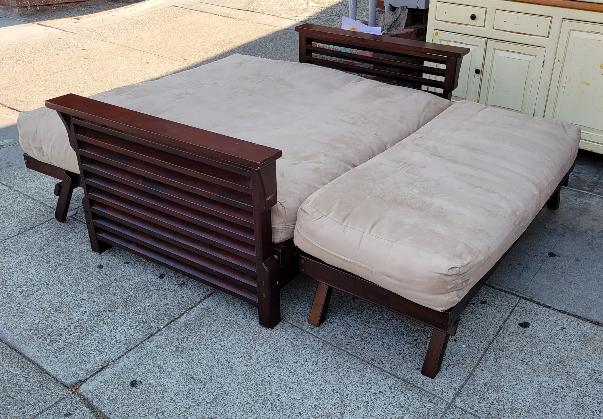 UHURU FURNITURE & COLLECTIBLES SOLD 107884 Loveseat Sized Futon and