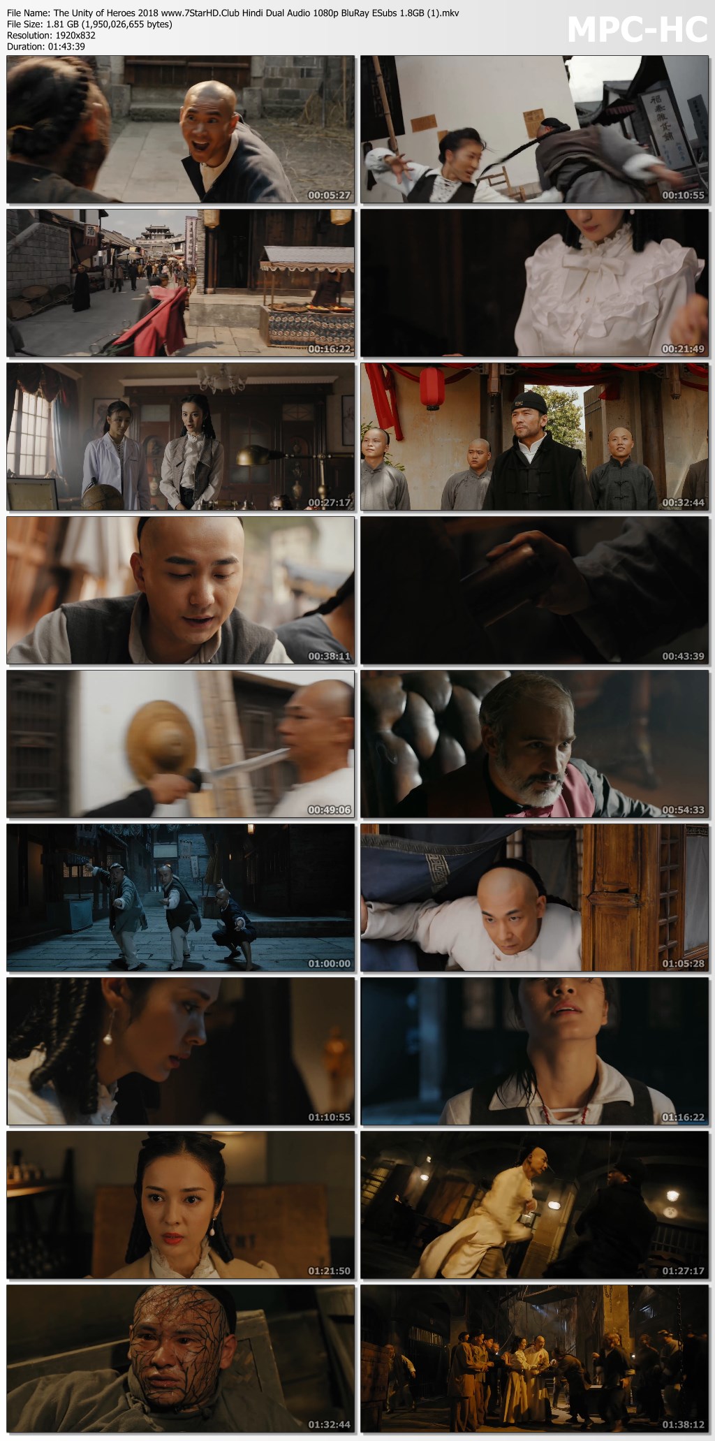 The Unity of Heroes 2018 Hindi Dual Audio 720p BluRay ESubs 1.1GB Download