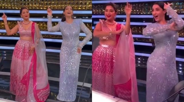 Madhuri Dixit, Nora Fatehi Sets Fire On Dance Deewane 3 Sets With Their Dances Moves On Popular Number.