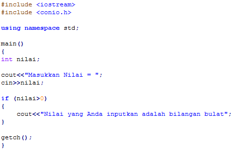 Pemrograman C++: Percabangan