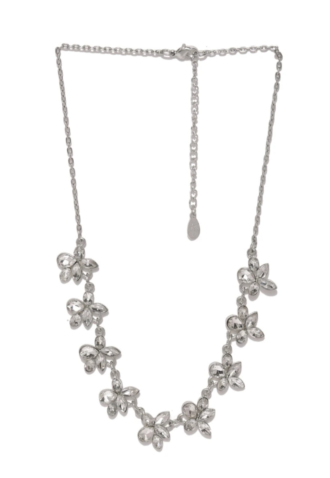Vintage crystal statement necklace