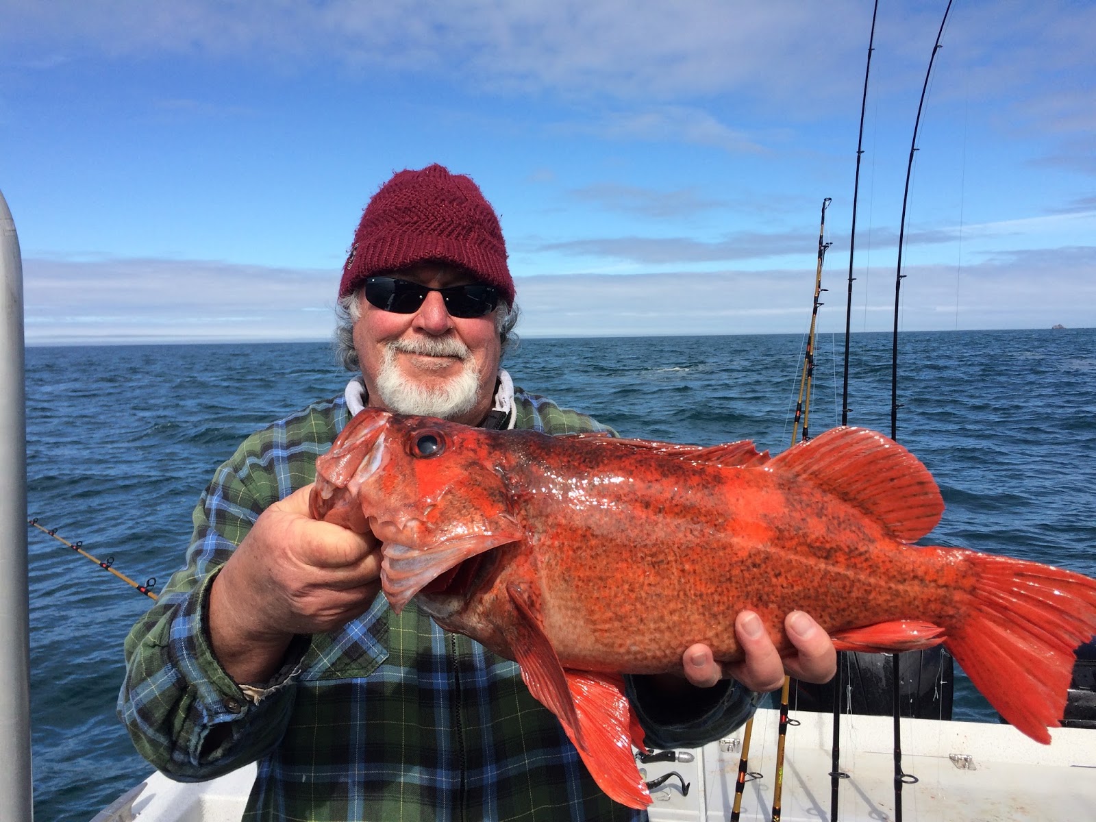 Brookings, Oregon, Fishing Charters Giant vermilion rockfish caught by