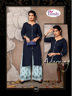 trendy palazzo house vol 5 kurti with palazzo