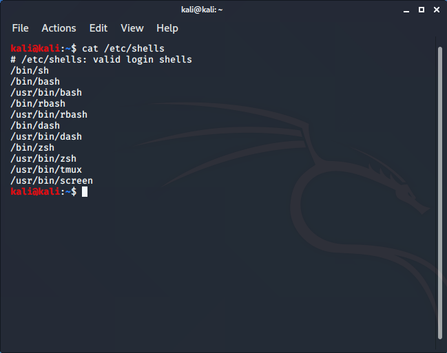 Information Technology Kali Linux Installare una nuova shell e