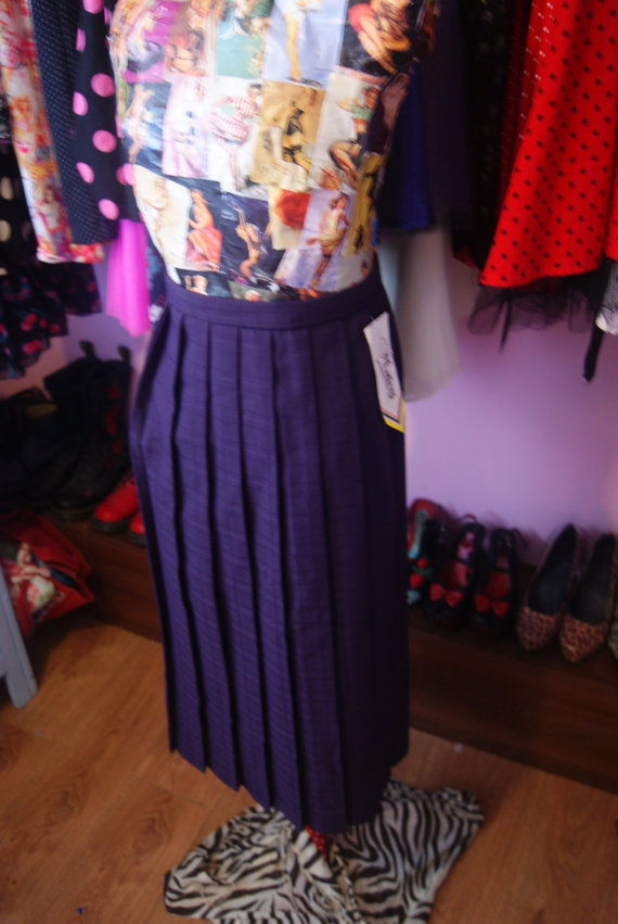 Affordable Vintage And Vintage Inspired Clothing: 1950's Purple Pleated ...