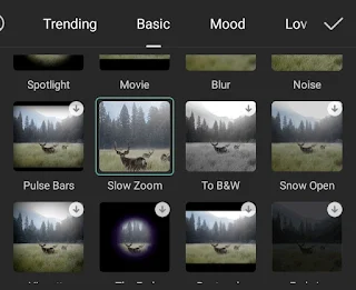 find and tap zoom effect