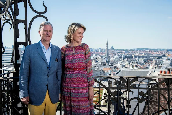 King Philippe, Queen Mathilde, Crown Princess Elisabeth, Prince Emmanuel, Princess Eleonore and Prince Gabriel at photo-shoot, holiday, style, fashions