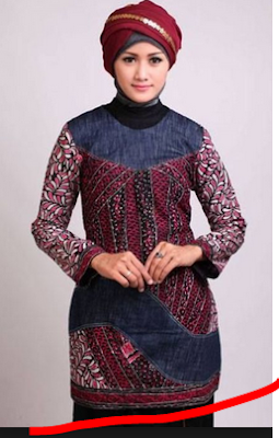 baju batik wanita modis