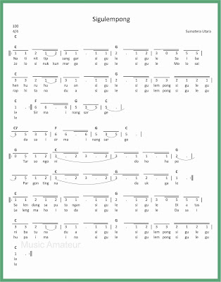Not Angka Sigulempong Seputar Musik