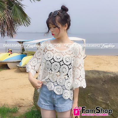Áo Lưới Đi Biển M282 ao luoi di bien M282