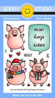 Sunny Studio Stamps: Hogs & Kisses Holiday Christmas Pig 3x4 Photopolymer Clear Stamp Set Sunny Studio Stamps: Hogs & Kisses Holiday Christmas Pig 3x4 Photopolymer Clear Stamp Set
