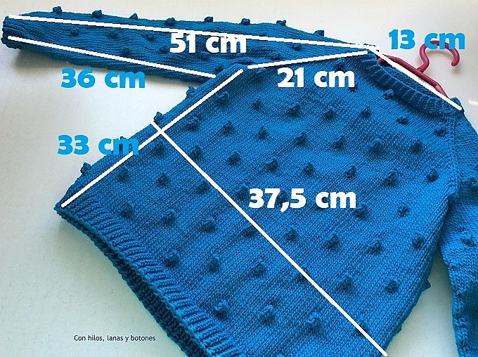 Con hilos, lanas y botones: DIY Jersey palomitero (jersey en punto popcorn o bodoque - patrón gratis)