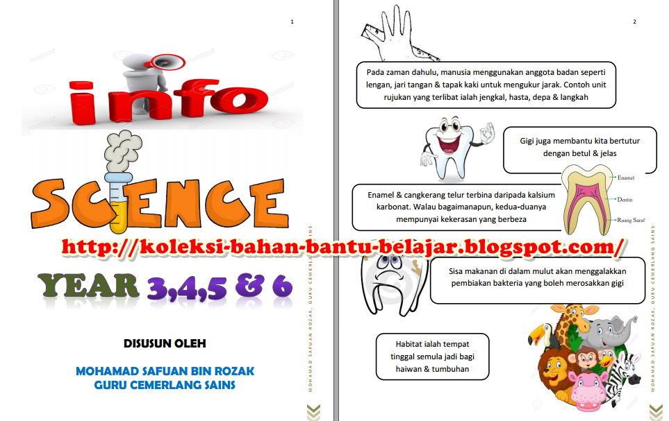 Koleksi Bahan Bantu Belajar (BBM) MODUL INFO SAINS UPSR OLEH GURU