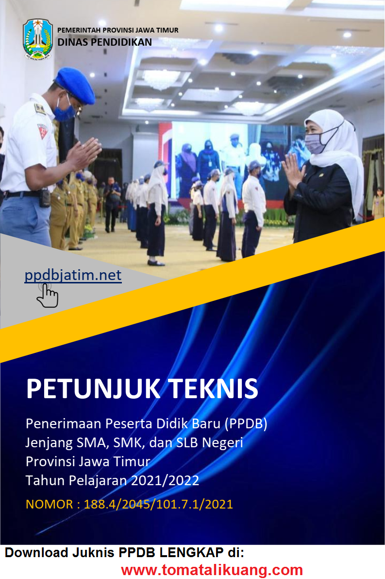 download juknis ppdb sma smk provinsi jawa timur tahun pelajaran 2021 2022