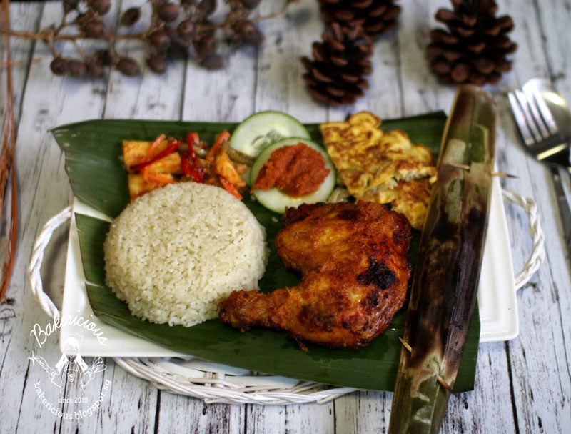 Bakericious: Nasi Lemak Coconut Rice with Ayam Percik