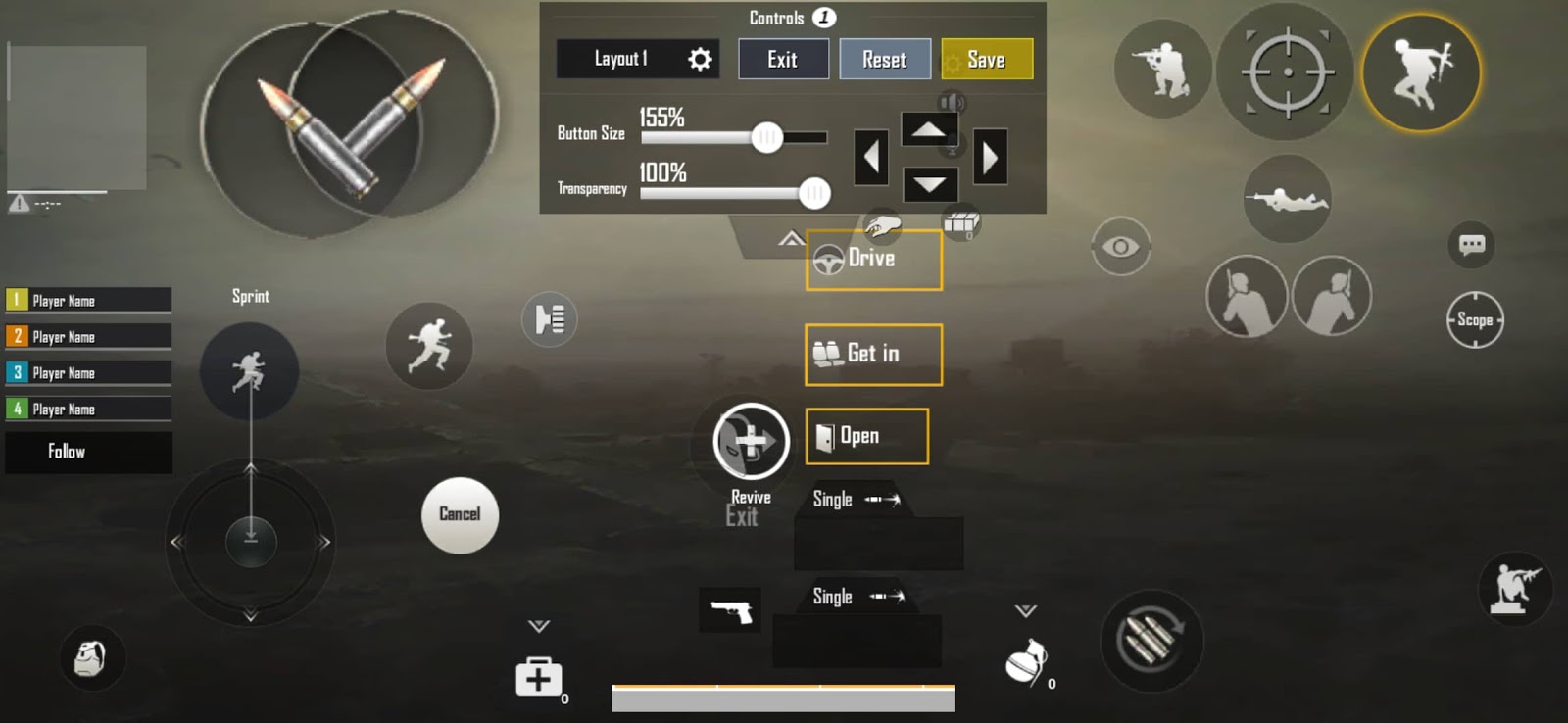 Best 4 Finger Claw PUBG MOBILE Layout