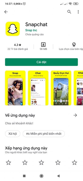Tải Snapchat về máy tính, PC, điện thoại Android, iPhone miễn phí c