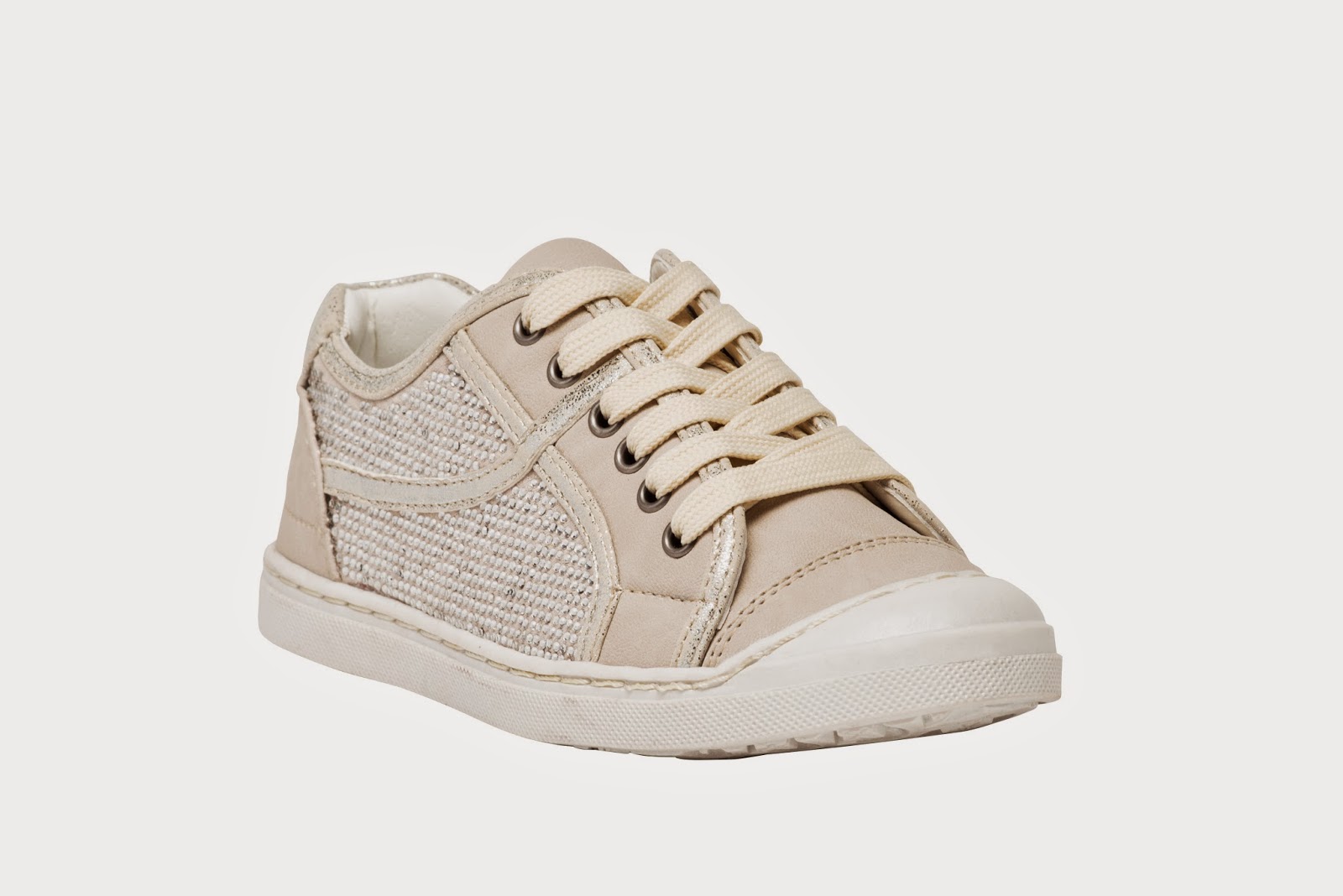 basket plateforme beige