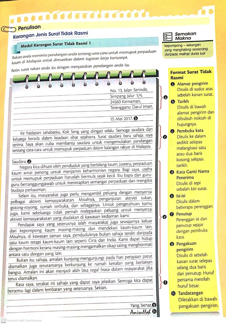 SURAT KIRIMAN TIDAK RASMI ~ Blog Cikgu Karim