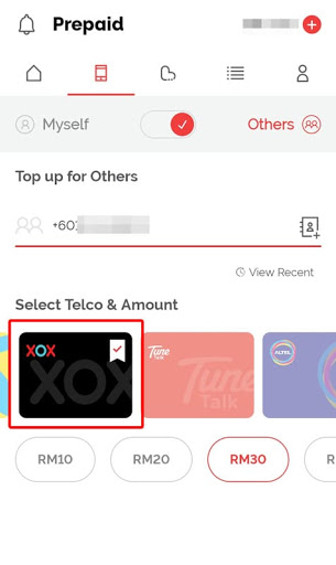 Topup XOX Boost eWallet Topup XOX Boost eWallet