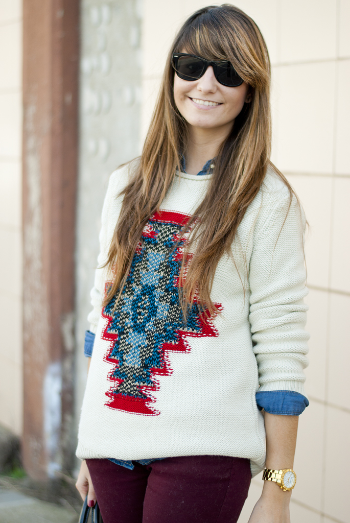 GREAT STYLING: ethnic sweater