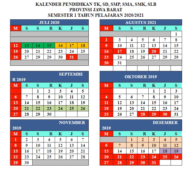 download kalender pendidikan provinsi kalimantan tengah tahun pelajaran 2020 2021