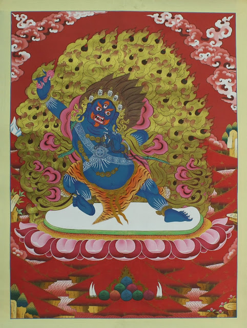 Vajrapani Bodhisattva Thangka | Bodhisattva Iconography
