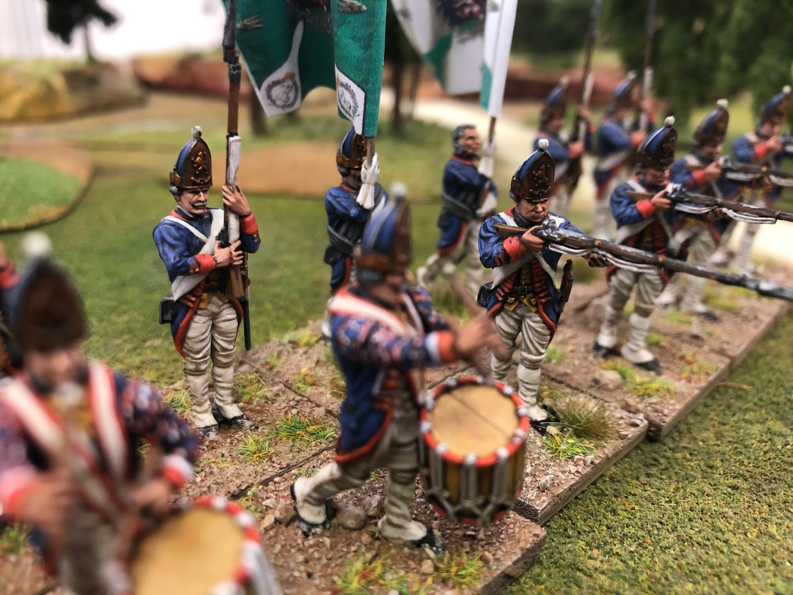 A wargame page: Von Rall and Von Bose Hessian regiments for Musket ...