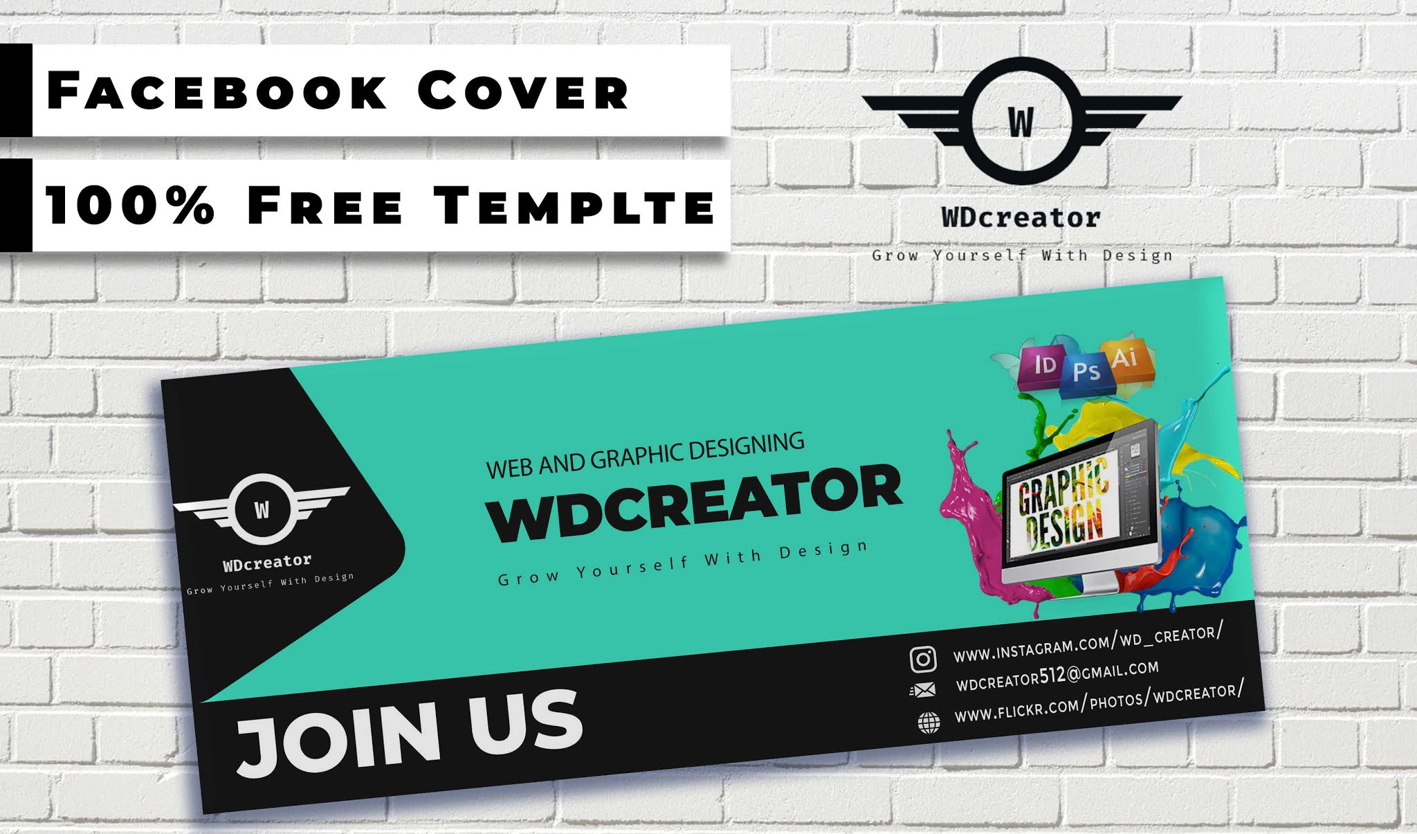 Facebook cover page PSD templates free download Facebook cover photo