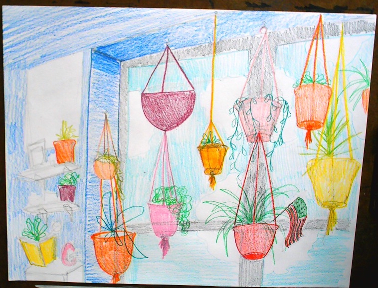 Drawing a corner of your room