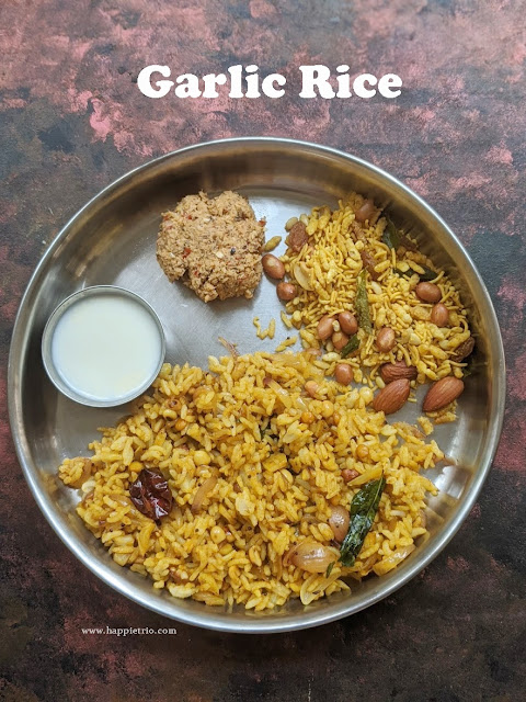 Garlic Rice Recipe | Poondhu Sadham | Easy Variety Rice Recipe