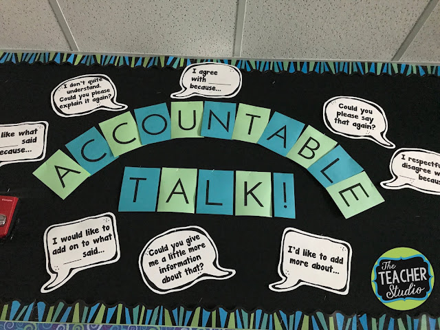 Creating a classroom culture where math talk and discourse is prevalent takes work! Check this post for tips on incorporating more math talk, growth mindset, and other culture-building pieces to help students learn and talk math! third grade math, fourth grade math, collaborative math, accountable talk, math talk, classroom culture, problem solving, back to school, math freebie, accountable talk stems, cooperative groups, math workshop